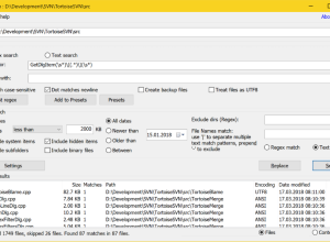 Windows 11 - grepWin x64 2.1.2 screenshot